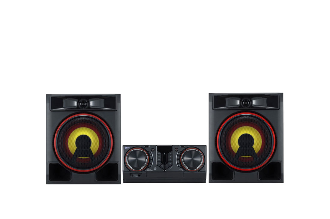 LG XBOOM, аудиосистема, 950 Ватт, 950 Вт, Функция Караоке, Подсветка, Вокальные Эффекты, CL65DK- Front view, CL65DK, thumbnail 4