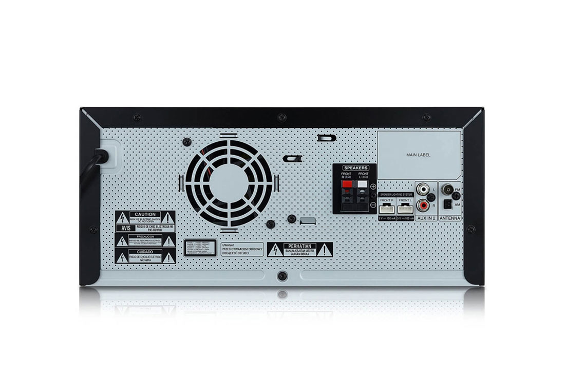 LG XBOOM, аудиосистема, 950 Ватт, 950 Вт, Функция Караоке, Подсветка, Вокальные Эффекты, CL65DK-back view, CL65DK, thumbnail 10