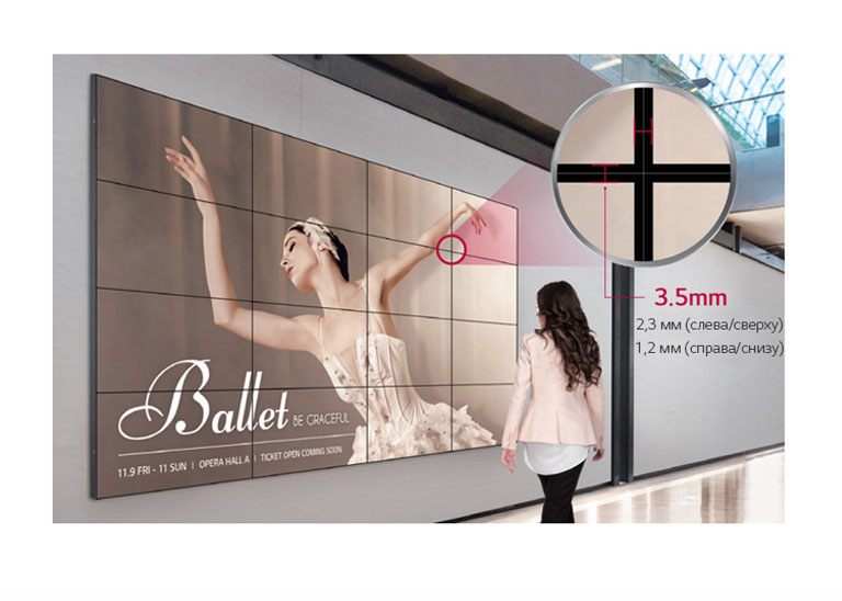 Бесшовные большие экраны с ультратонкой рамкой2