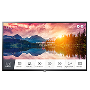 LG Гостиничный телевизор LG 50'' 50US662H0ZC | Серия US662H | 4K UHD, вид спереди с отображением контента, 50US662H0ZC, thumbnail 1