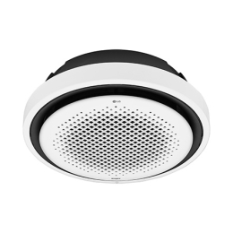 Во внутреннем блоке Round Cassette 36kBTU от LG имеется много отверстий в центре круга, а по черному краю&nbsp;– обрамление.2