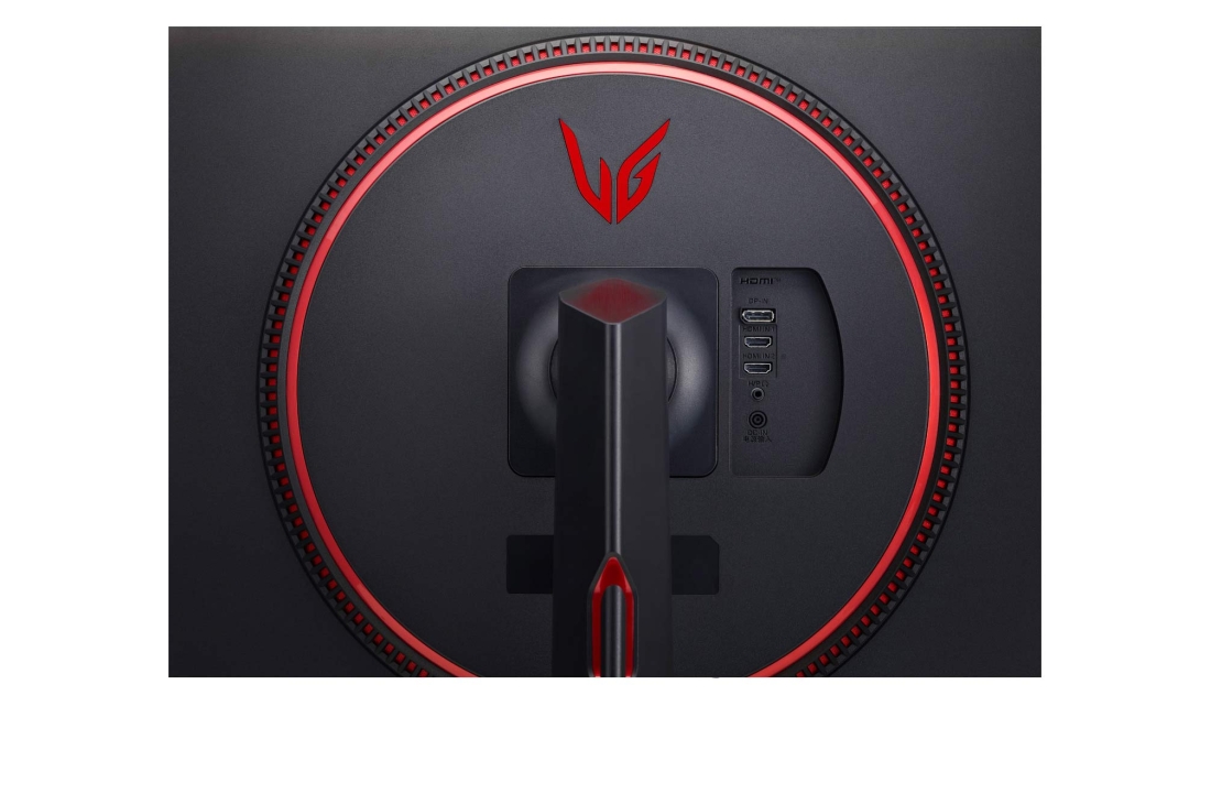 LG 31,5-дюймовый игровой монитор LG UltraGear™ QHD с 165 Гц, MBR 1 мс, close-up view of ports, 32GN650-B, thumbnail 8