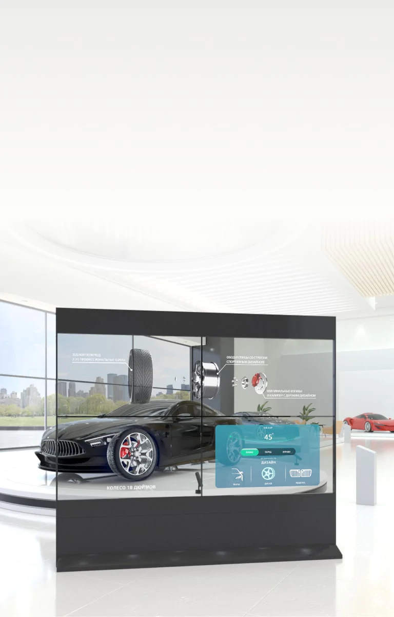 OLED прозрачные сенсорные экраны