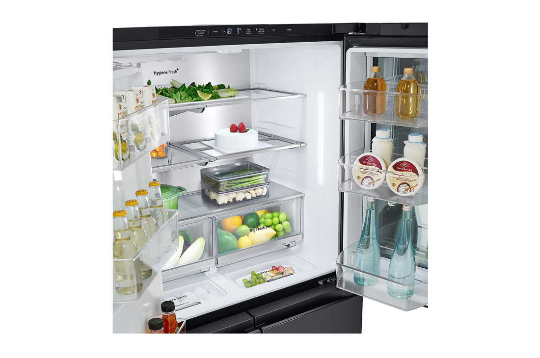 LG Холодильник GC-X24FFCBB | Объем 570л | Черная сталь | LG InstaView Door-in-Door | Диспенсер | Гигиенический фильтр | Metal Fresh, Складная полка, GC-X24FFCBB, thumbnail 7