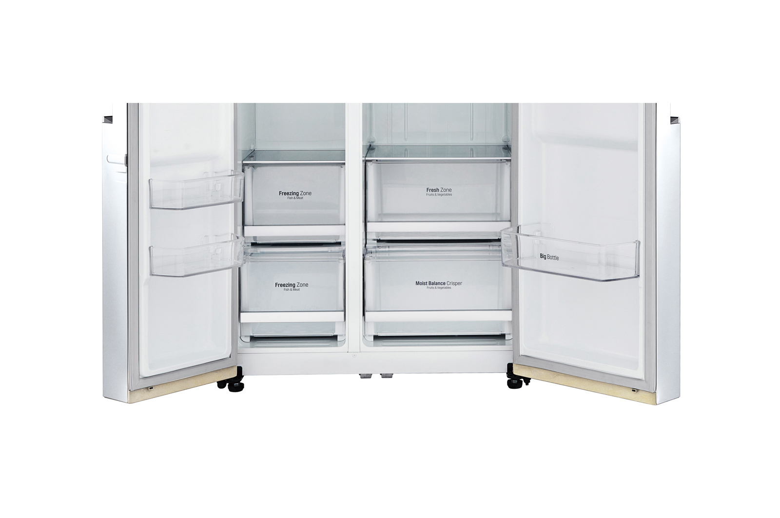 LG 626 л, Холодильник LG SidebySide, Инверторный Линейный компрессор