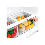 LG Объем 592 л | Холодильник LG с верхней морозильной камерой | Бежевый | DoorCooling⁺™ | Linear Inverter Compressor, GR-H802HEHZ, thumbnail 4