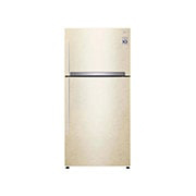 LG Объем 592 л | Холодильник LG с верхней морозильной камерой | Бежевый | DoorCooling⁺™ | Linear Inverter Compressor, GR-H802HEHZ, thumbnail 1