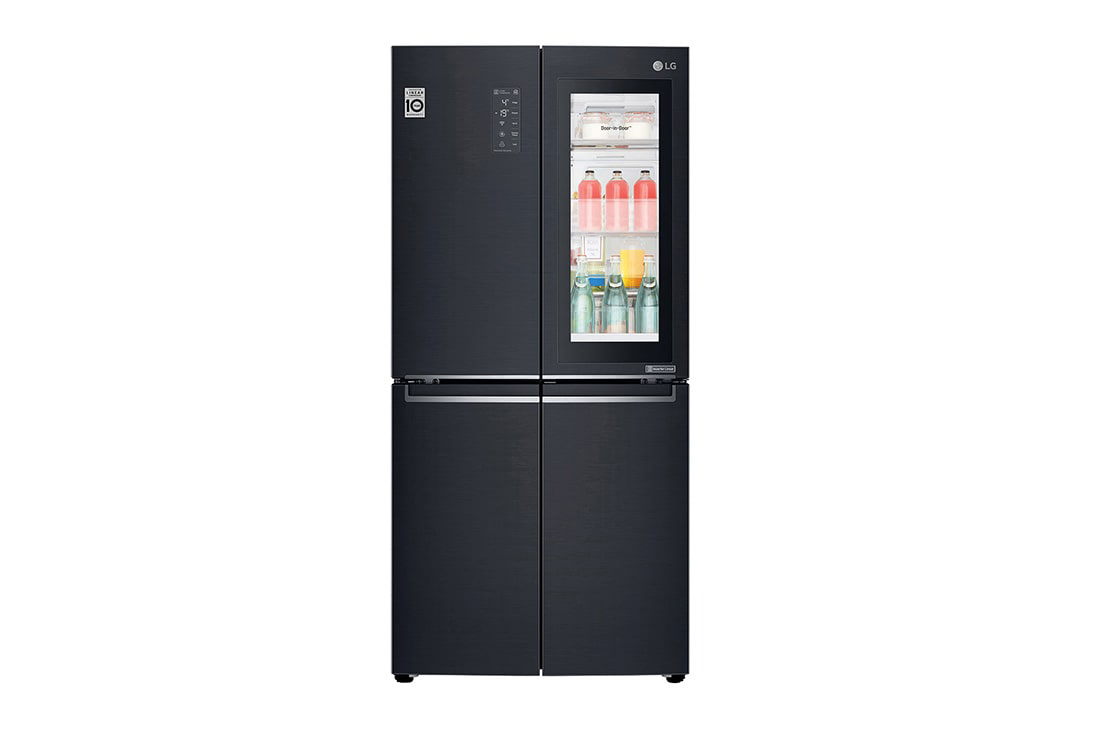 LG Объем 458 л | Холодильник LG InstaView Door-in-Door | DoorCooling+™ | HygieneFresh+™ | LG ThinQ | Linear Inverter Compressor, GC-Q22FTBKL
