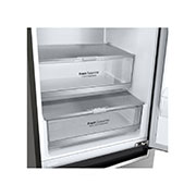 LG Объем 341 л | Холодильник LG с нижней морозильной камерой | Серый | DoorCooling+™ | Smart Inverter Compressor, GC-B459SMUM, GC-B459SMUM, thumbnail 4