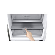 LG Объем 341 л | Холодильник LG с нижней морозильной камерой | Серый | DoorCooling+™ | Smart Inverter Compressor, GC-B459SMUM, GC-B459SMUM, thumbnail 6