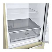 LG Объем 341 л | Холодильник LG с нижней морозильной камерой | Бежевый | DoorCooling+™ | Smart Inverter Compressor, GC-B459SECL, GC-B459SECL, thumbnail 6