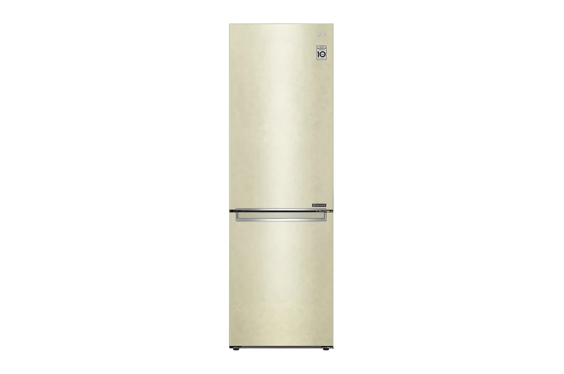 LG Объем 341 л | Холодильник LG с нижней морозильной камерой | Бежевый | DoorCooling+™ | Smart Inverter Compressor, GC-B459SECL, GC-B459SECL