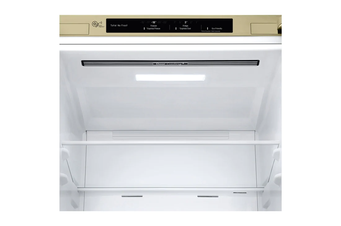 LG Объем 341 л | Холодильник LG с нижней морозильной камерой | Бежевый | DoorCooling+™ | Smart Inverter Compressor, GC-B459SECL, GC-B459SECL, thumbnail 4
