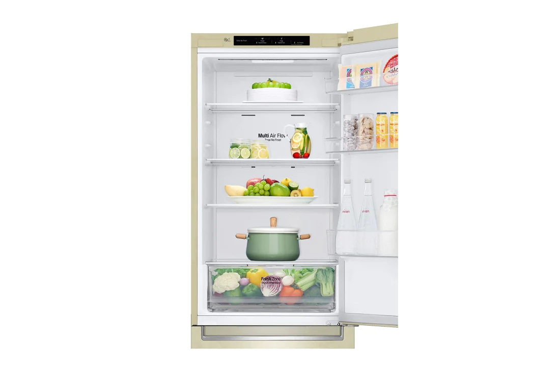 LG Объем 341 л | Холодильник LG с нижней морозильной камерой | Бежевый | DoorCooling+™ | Smart Inverter Compressor, GC-B459SECL, GC-B459SECL, thumbnail 9