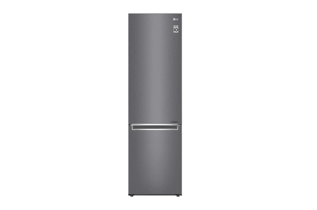LG Объем 384 л | Холодильник LG с нижней морозильной камерой | Серый | DoorCooling⁺™ | Linear Inverter Compressor, GC-B509SLCL, GC-B509SLCL