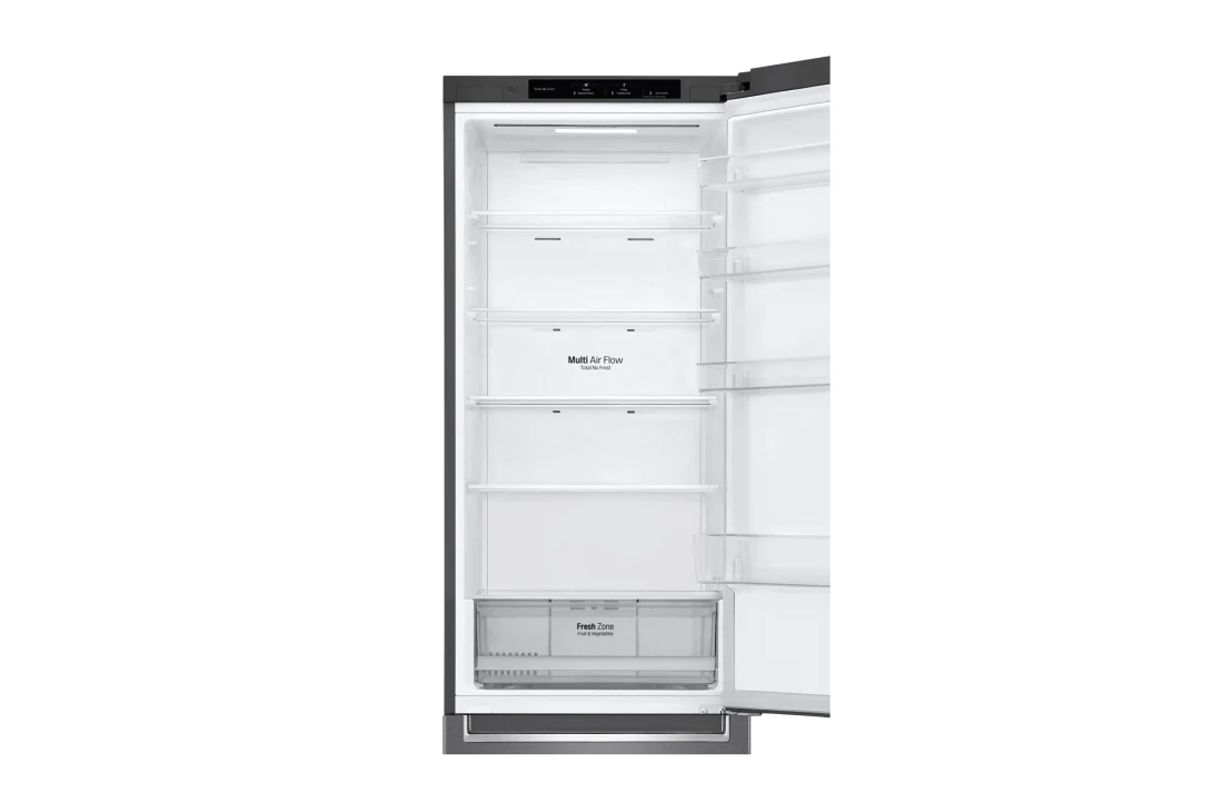 LG Объем 384 л | Холодильник LG с нижней морозильной камерой | Серый | DoorCooling⁺™ | Linear Inverter Compressor, GC-B509SLCL, GC-B509SLCL, thumbnail 3
