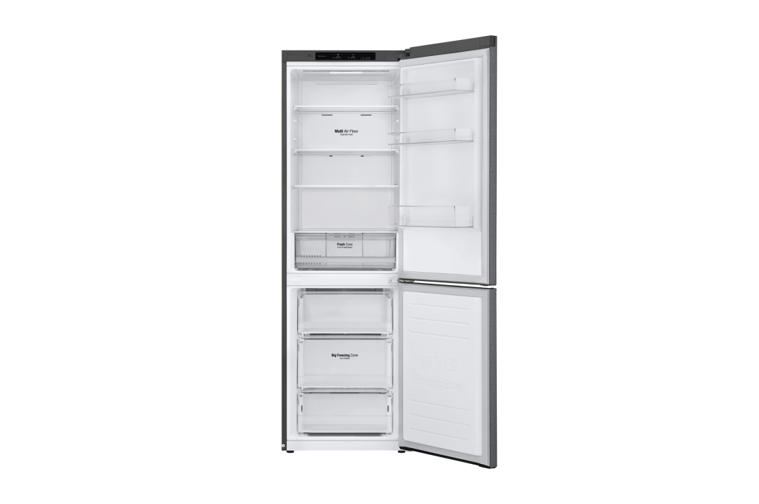LG Объем 341 л | Холодильник LG с нижней морозильной камерой | Серый | DoorCooling+™ | Smart Inverter Compressor, GC-B459SLCL, GC-B459SLCL, thumbnail 3