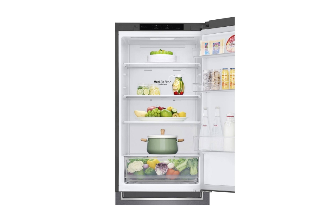 LG Объем 341 л | Холодильник LG с нижней морозильной камерой | Серый | DoorCooling+™ | Smart Inverter Compressor, GC-B459SLCL, GC-B459SLCL, thumbnail 9