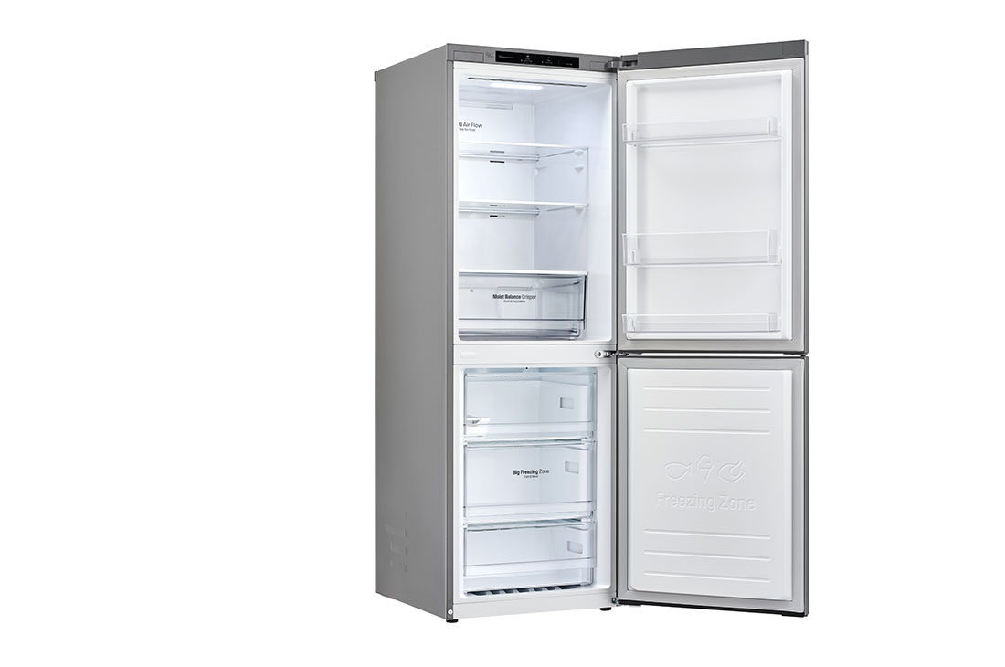 LG Объем 306 л | Холодильник LG с нижней морозильной камерой | Серый| DoorCooling⁺™ | Smart Inverter Compressor, GC-B399SMCL, GC-B399SMCL, thumbnail 12