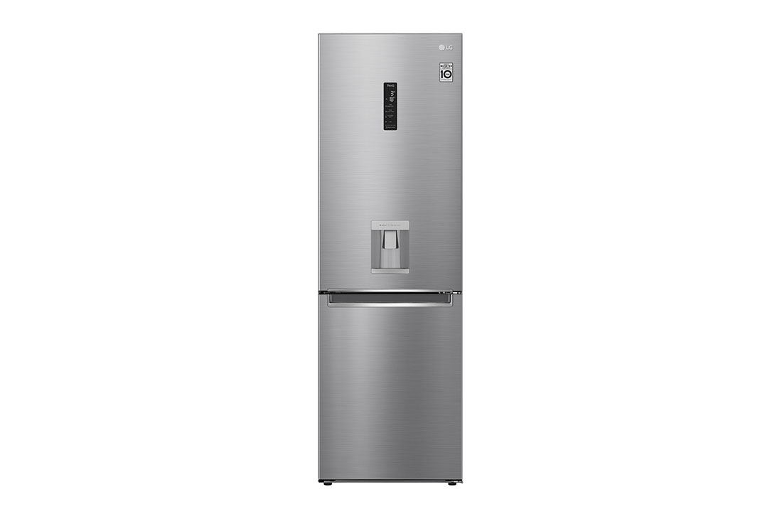 LG Объем 337 л | Холодильник LG с нижней морозильной камерой | Серый | Диспенсер для воды | Smart Inverter Compressor, GC-F459SMUM, GC-F459SMUM