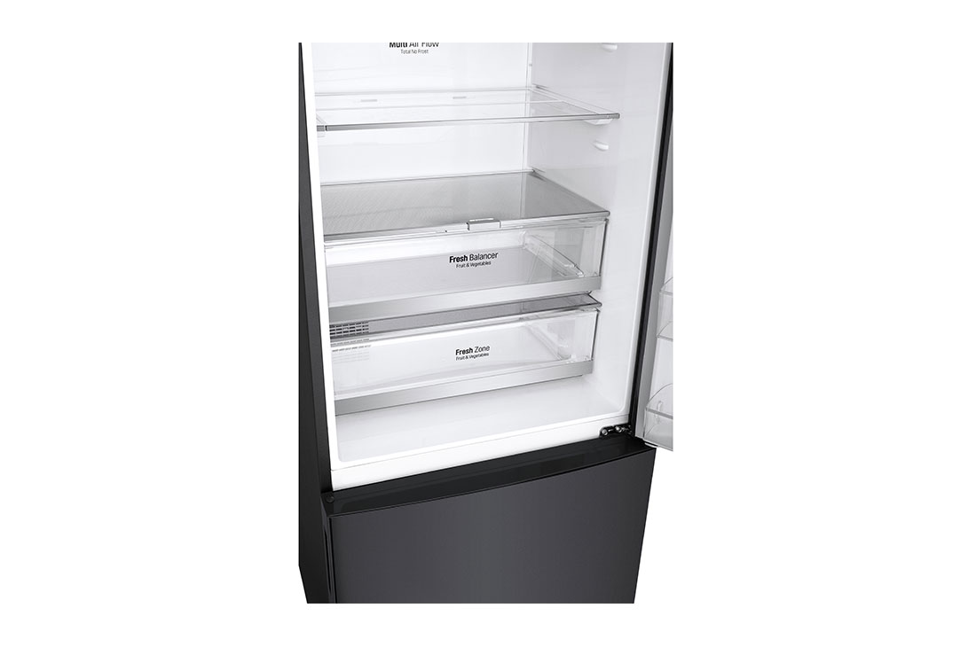 LG Объем 446 л | Холодильник LG с нижней морозильной камерой | Черный ...