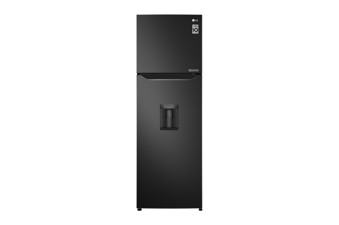 LG Объем 254 л | Холодильник LG с верхней морозильной камерой | Черный | Диспенсер для воды | Smart Inverter Compressor, GN-F272SBCB, GN-F272SBCB