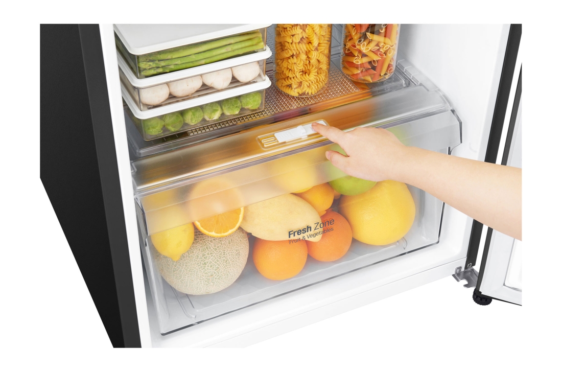 LG Объем 254 л | Холодильник LG с верхней морозильной камерой | Черный ...