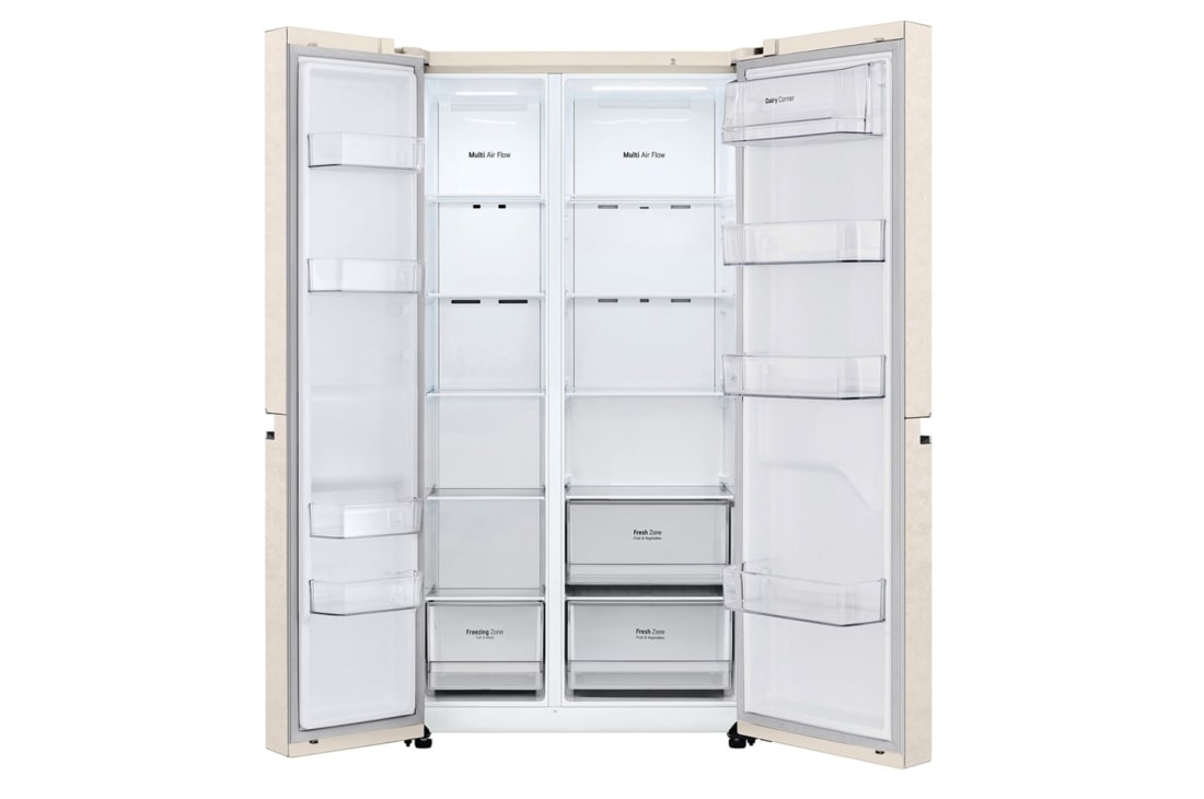 LG Объем 643 л | Холодильник LG Side-by-Side |Smart Inverter Comressor | Multi Air Flow | Smart Inverter Compressor, GC-B257JEYV, GC-B257JEYV, thumbnail 2