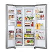 LG Объем 647 л | Холодильник LG Side-by-Side | DoorCooling+™ | Smart Inverter Compressor, деталь, GC-B257SMZV, thumbnail 2