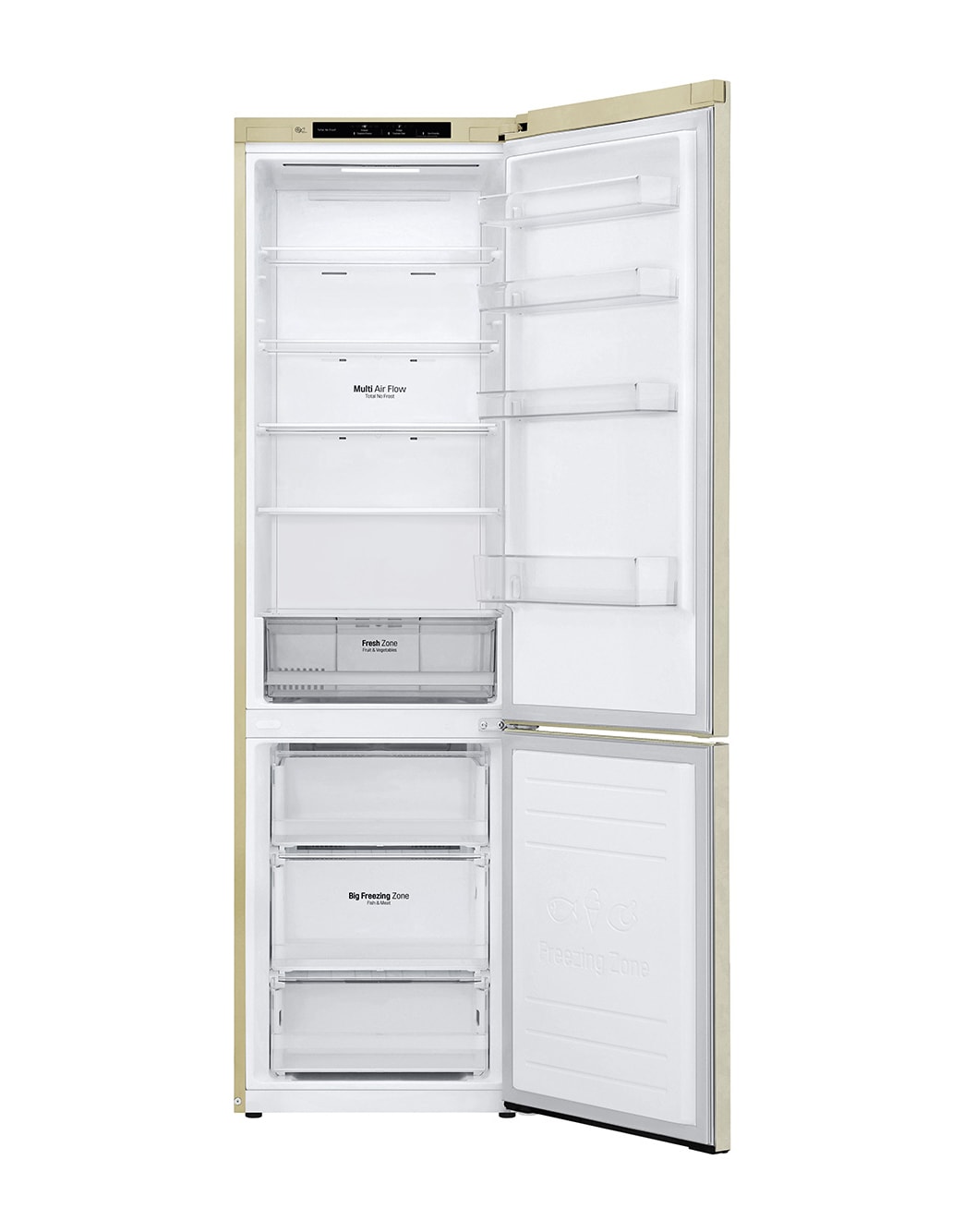 LG 384 л, Холодильник LG DoorCooling + с нижней морозильной камерой ...