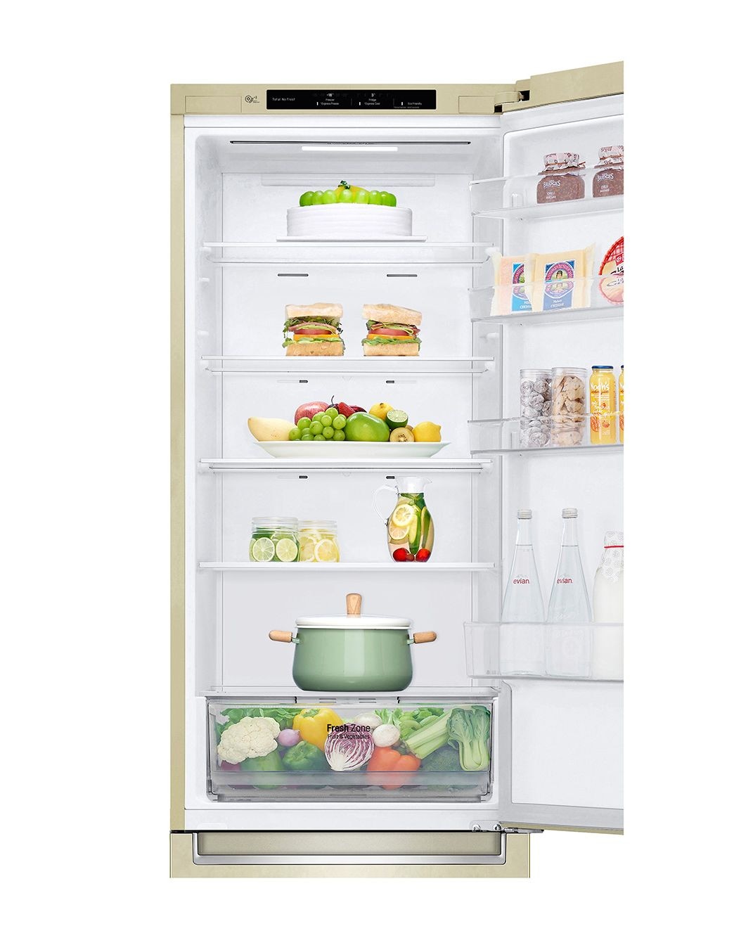 LG 384 л, Холодильник LG DoorCooling + с нижней морозильной камерой ...