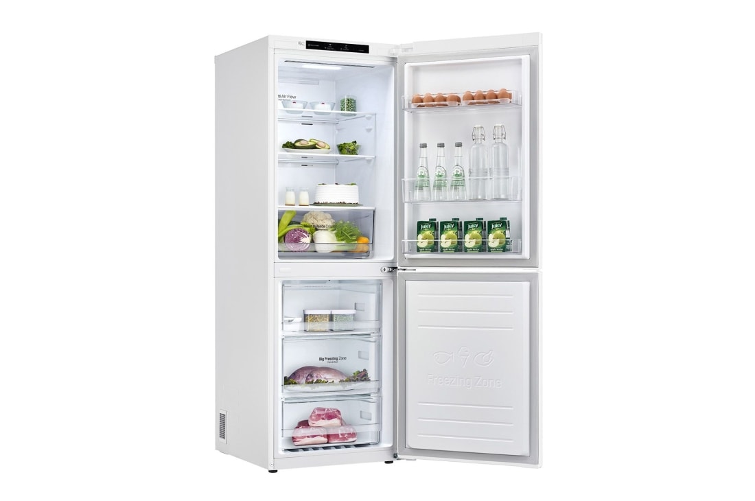 LG Объем 306 л | Холодильник LG с нижней морозильной камерой| Белый | DoorCooling+™ | Smart Inverter Compressor, GC-B399SQCL, thumbnail 10