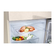 LG Объем 395 л | Холодильник LG с верхней морозильной камерой | Бежевый | DoorCooling+™ | HygieneFresh+™ | Smart Inverter Compressor, выдвижной ящик с фруктами внутри, GN-B392SEBB, thumbnail 5