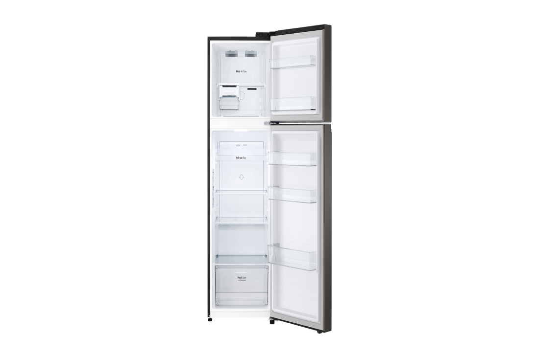 LG Объем 335 л | Холодильник LG с верхней морозильной камерой | Черный | DoorCooling+™ | HygieneFresh+™ | Smart Inverter Compressor, выдвижной ящик с фруктами внутри, GN-B332SBGB, thumbnail 3