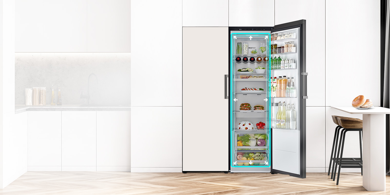 large interior capacity with fully stored