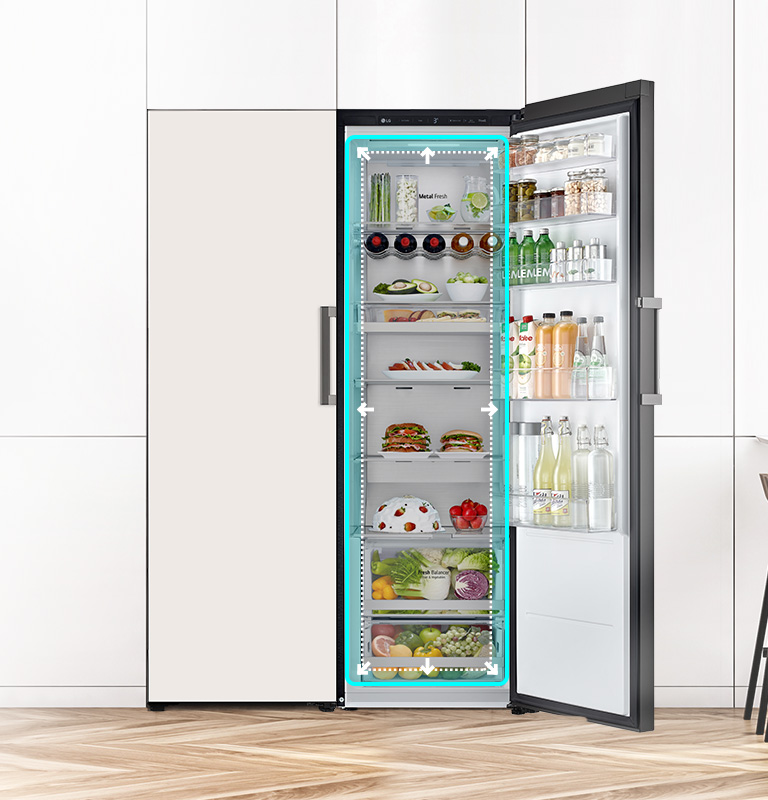 large interior capacity with fully stored