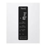 LG 384л, Холодильник с нижней морозильной камерой, DoorCooling+™, спереди со всеми открытыми дверями и продуктами, GC-B509MQWM, thumbnail 2