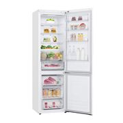 LG 384л, Холодильник с нижней морозильной камерой, DoorCooling+™, спереди со всеми открытыми дверями, GC-B509MQWM, thumbnail 4