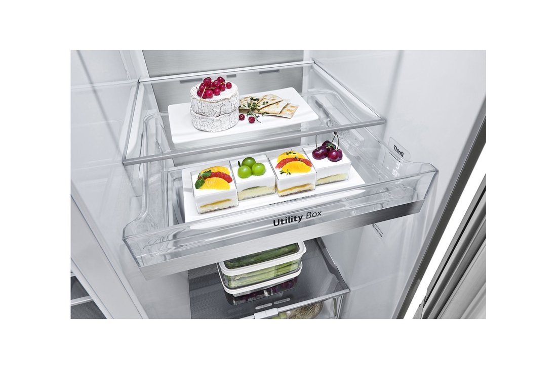 LG 647 Л, холодильник Insta-View с двумя дверцами, Изысканный дизайн, GC-Q257CBFV, GC-Q257CBFV, thumbnail 11