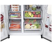 LG 647 Л, холодильник Insta-View с двумя дверцами, Изысканный дизайн, GC-Q257CBFV, GC-Q257CBFV, thumbnail 6