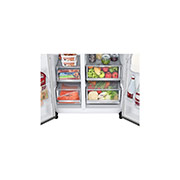 LG 617л, Холодильник LG Side-by-Side , вид скрытой кнопки, GC-X257CAEV, thumbnail 6