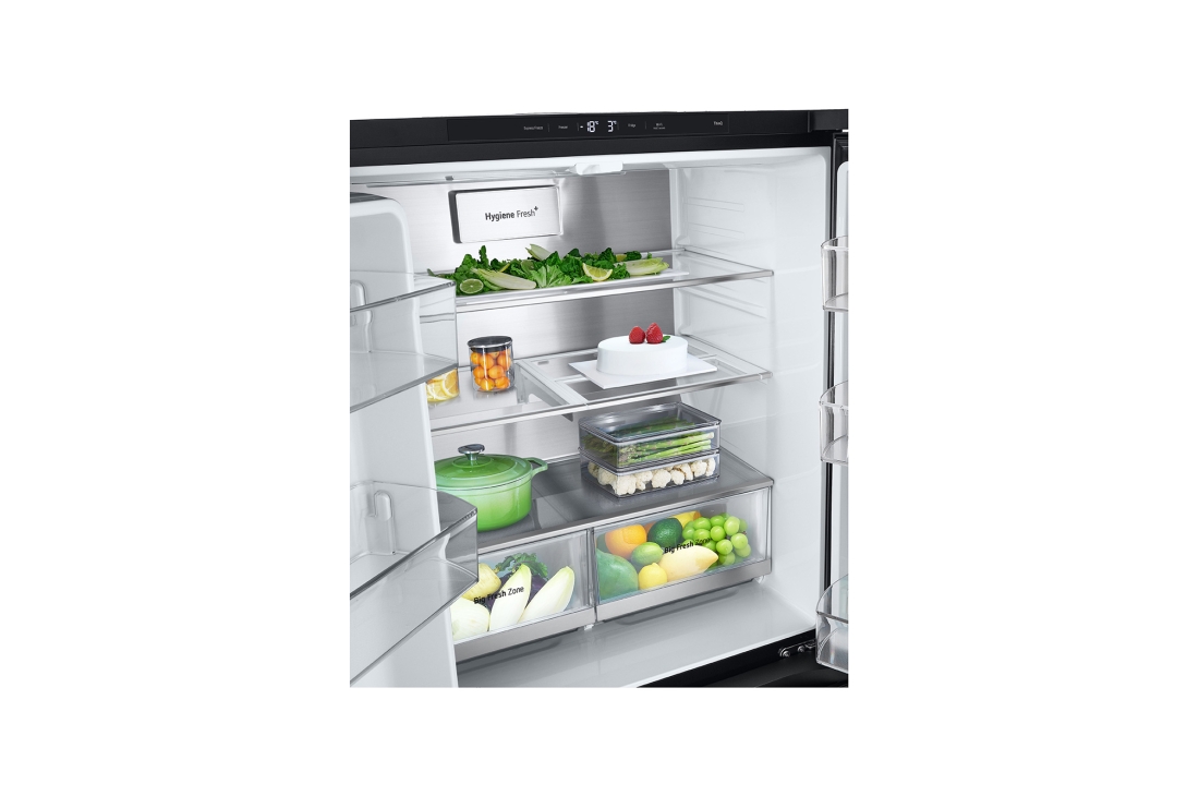 LG Холодильник LG GC-V22FFBMB | Многодверный | Объем 458л | | InstaView™ | Складная полка | Metal Fresh™ | Гигиенический фильтр HyieneFresh+, GC-V22FFBMB, thumbnail 10