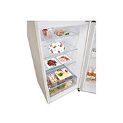 LG 461 л | Холодильник LG с верхней морозильной камерой | Бежевый | DoorCooling+™ | HygieneFresh+™ | Smart Inverter Compressor, bottom open with food, GN-B452SEBK, thumbnail 7