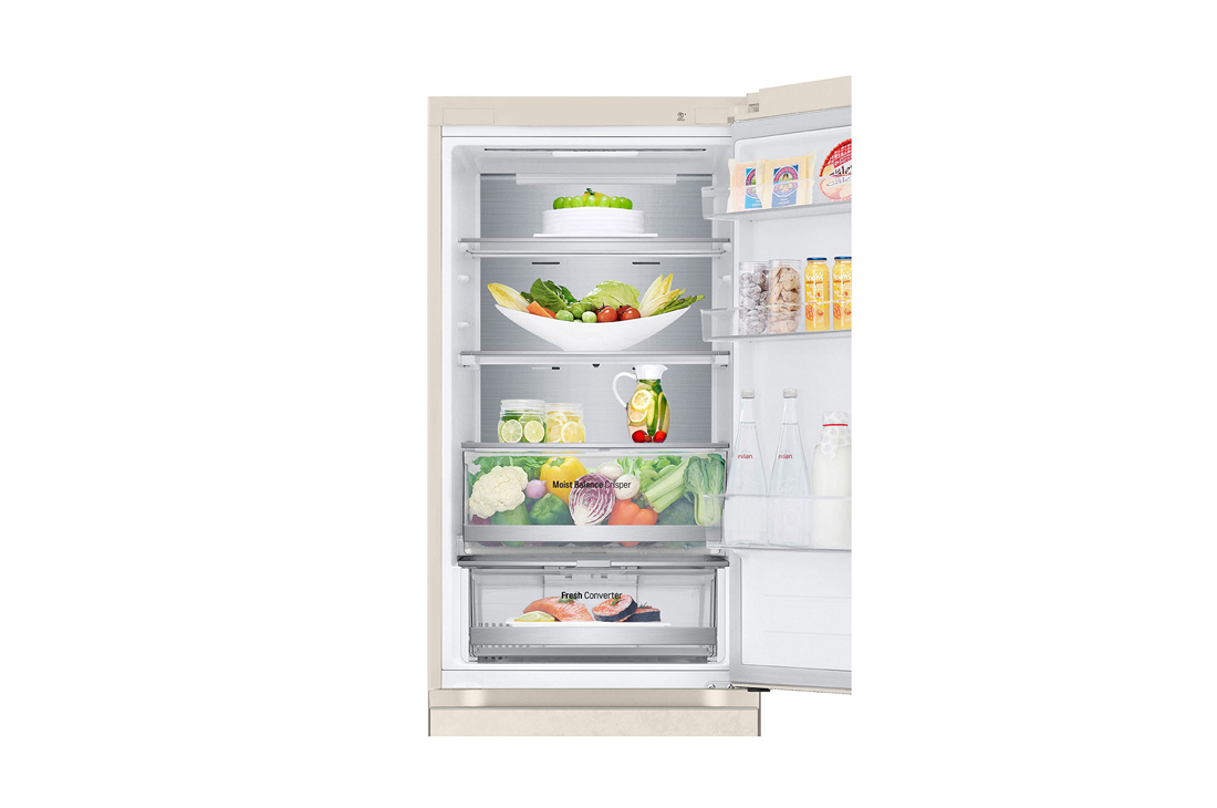 LG 344Л, Холодильник с нижней морозильной камерой, Детальный вид нижней ручки холодильника, GC-B459FEPW, thumbnail 9