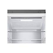 LG 387Л, Холодильник с нижней морозильной камерой | LG Узбекистан, верхняя морозильная камера открыта с прикрепленной системой льда Spaceplus и хранит продукты, GC-B509FNPW, thumbnail 6