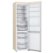 LG 387Л, Холодильник с нижней морозильной камерой | LG Узбекистан, открытый вид спереди, GC-B509FEPW, thumbnail 13