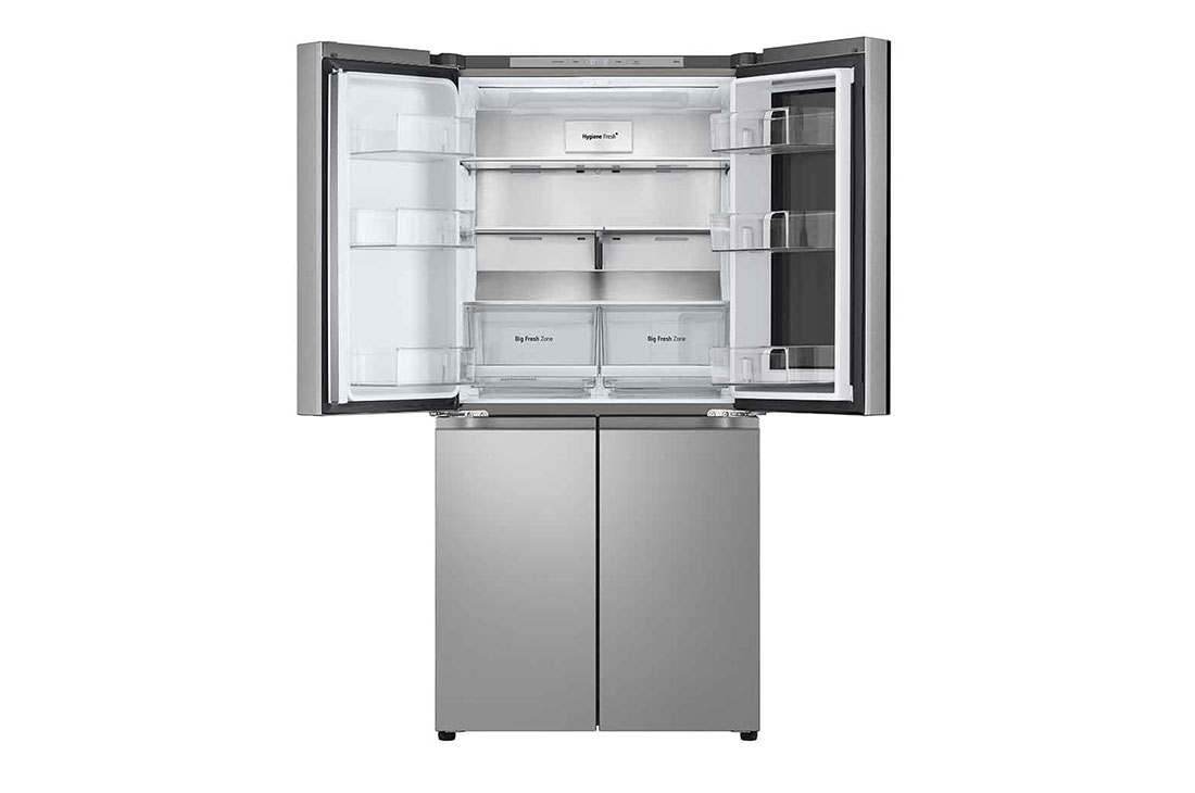 LG Холодильник LG GC-V22FFMMB | Многодверный | Объем 458л | InstaView™ | Складная полка | Metal Fresh™ | Гигиенический фильтр HygieneFresh+, top view without food, GC-V22FFMMB, thumbnail 5