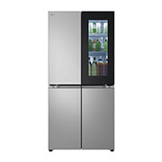 LG Холодильник LG GC-V22FFMMB | Многодверный | Объем 458л | InstaView™ | Складная полка | Metal Fresh™ | Гигиенический фильтр HygieneFresh+, front view with LED, GC-V22FFMMB, thumbnail 2