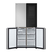 LG Холодильник LG GC-V22FFMMB | Многодверный | Объем 458л | InstaView™ | Складная полка | Metal Fresh™ | Гигиенический фильтр HygieneFresh+, freezer view without food, GC-V22FFMMB, thumbnail 7