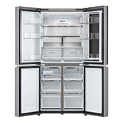 LG Холодильник LG GC-V22FFMMB | Многодверный | Объем 458л | InstaView™ | Складная полка | Metal Fresh™ | Гигиенический фильтр HygieneFresh+, front door open without food, GC-V22FFMMB, thumbnail 9